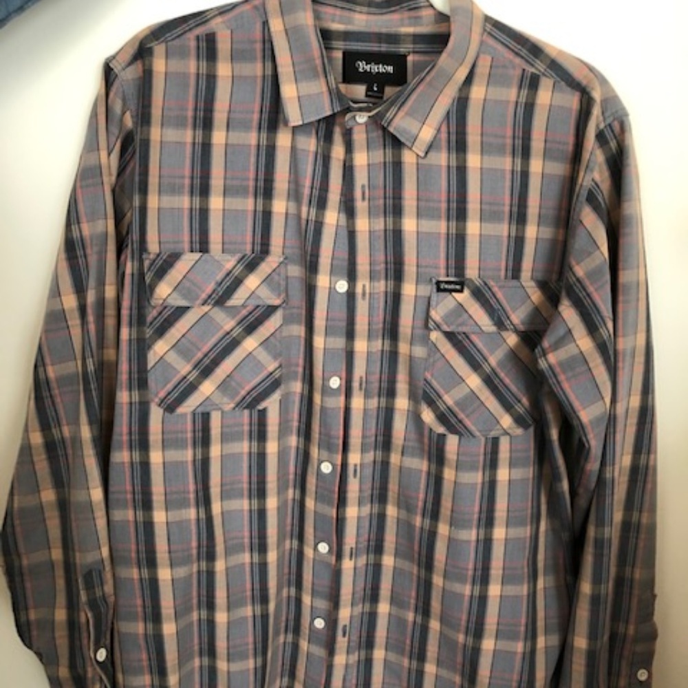 Long sleeve button down flannel Brixton